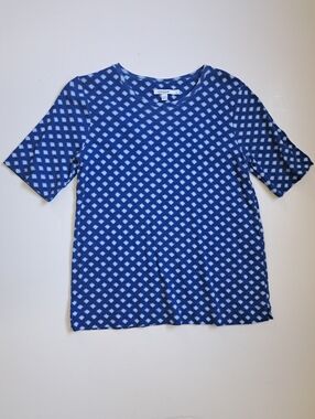 Chico's Womens 100% Pima Cotton Tee Casual Work Office Travel Wear Size Medium